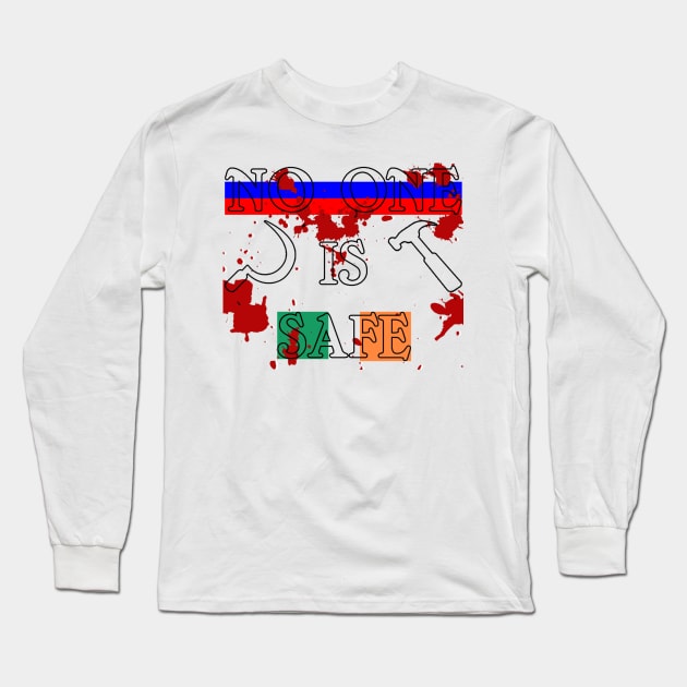 Russian Hammer Artem Lobov Long Sleeve T-Shirt by terriblydrawnart